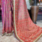 Banarasi Designer Saree with Heavy Golden Zari Border