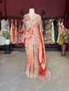Red Banarasi Designer Saree with Heavy Golden Embroidered Border