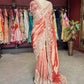Red Banarasi Designer Saree with Heavy Golden Embroidered Border