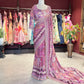 Heritage Designer Saree with Embroidered Border and Matching Blouse