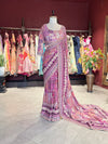 Heritage Designer Saree with Embroidered Border and Matching Blouse