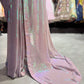 Iridescent Blush Pink Sequin Designer Saree with Embellished Blouse