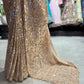Gold Sequin Designer Saree with Heavy Embellished Blouse