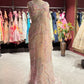 Net Designer Saree with Floral Embroidery and Embellished Blouse