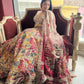 Multicolor Mirror & Bead Embellished Lehenga with Heavy Dupatta