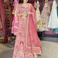 Royal Red Heavy Embroidered Bridal Lehenga with Net Dupatta