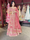 Royal Red Heavy Embroidered Bridal Lehenga with Net Dupatta
