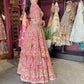 Royal Red Heavy Embroidered Bridal Lehenga with Net Dupatta