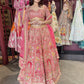 Royal Red Heavy Embroidered Bridal Lehenga with Net Dupatta