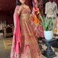 Royal Red Heavy Embroidered Bridal Lehenga with Net Dupatta