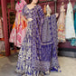 Royal Purple Heavy Zari Embroidered Lehenga Set