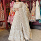 Designer Lehenga with Embellished Blouse and Intricate Dupatta