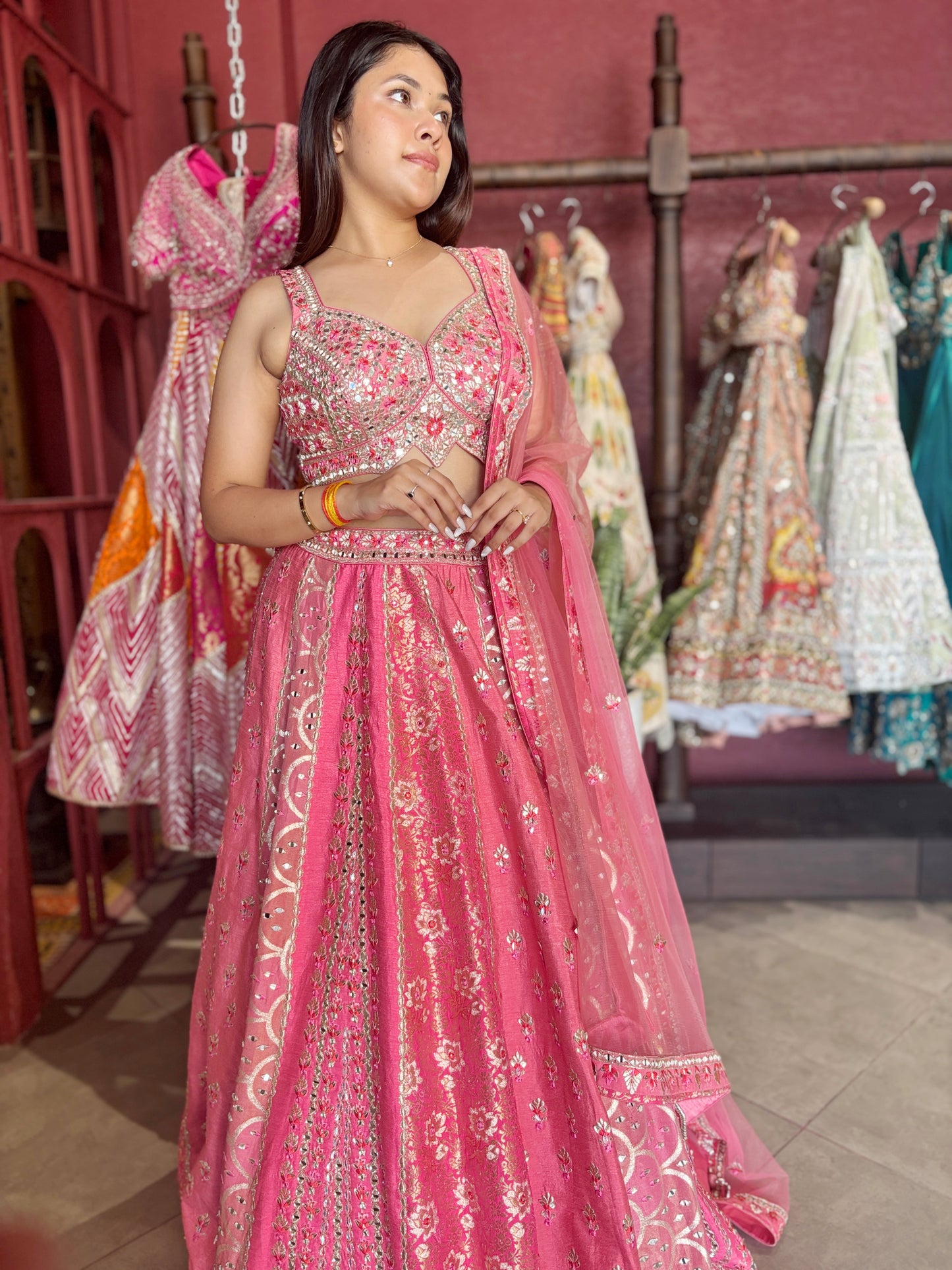 Lehenga Set with Sequins & Beadwork – Bridal Couture Edition