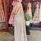 Designer Drape Saree with Multicolor Embellished Designer Blouse
