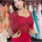 Designer Ready-to-Wear Drape Saree with Hand-Embellished Cape Blouse