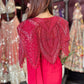 Designer Ready-to-Wear Drape Saree with Hand-Embellished Cape Blouse