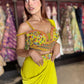 Designer Ready-to-Wear Drape Saree with Hand-Embellished Blouse