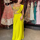 Designer Ready-to-Wear Drape Saree with Hand-Embellished Blouse