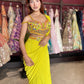 Designer Ready-to-Wear Drape Saree with Hand-Embellished Blouse