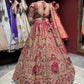 Red Bridal Lehenga Choli with Heavy Gold Zari & Traditional Work