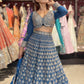 Grand Embroidered Lehenga Set with Zari & Beadwork Detailing