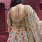 Designer Lehenga with Heavy Sequins & Thread and Beige Dupatta