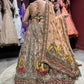 Multicolour Silk Lehenga Choli with Heavy Sequins & Thread Work