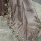 Elegant Blush Pink Designer Saree with Hand Embroidery & Stone Work Border