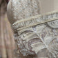 Luxury Ivory Designer Saree with Heavy Embroidery & Net Pallu
