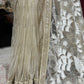 Luxury Ivory Designer Saree with Heavy Embroidery & Net Pallu