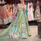 Embroidered Lehenga with Sheer Dupatta Traditional Craftsmanship