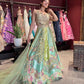 Embroidered Lehenga with Sheer Dupatta Traditional Craftsmanship
