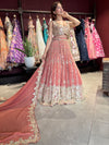 Designer Mirror Work Lehenga Choli with Embellished Blouse & Dupatta