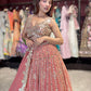 Designer Mirror Work Lehenga Choli with Embellished Blouse & Dupatta