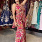 Floral Printed Sharara Set with Halter Neck Kurti Festive & Party Wear