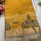 Yellow Colour Gajraj Maharani Saree With zari border