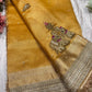 Yellow Colour Gajraj Maharani Saree With zari border