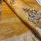 Yellow Colour Gajraj Maharani Saree With zari border