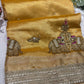 Yellow Colour Gajraj Maharani Saree With zari border