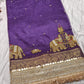 Purple Colour Gajraj Maharani Saree With zari border