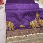 Purple Colour Gajraj Maharani Saree With zari border