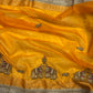 Laddu Pila Colour Gajraj Maharani Saree With zari border