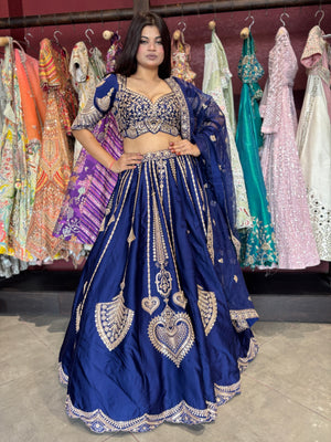 Designer Embroidered Lehenga Choli with Dupatta Bridal & Wedding Wear