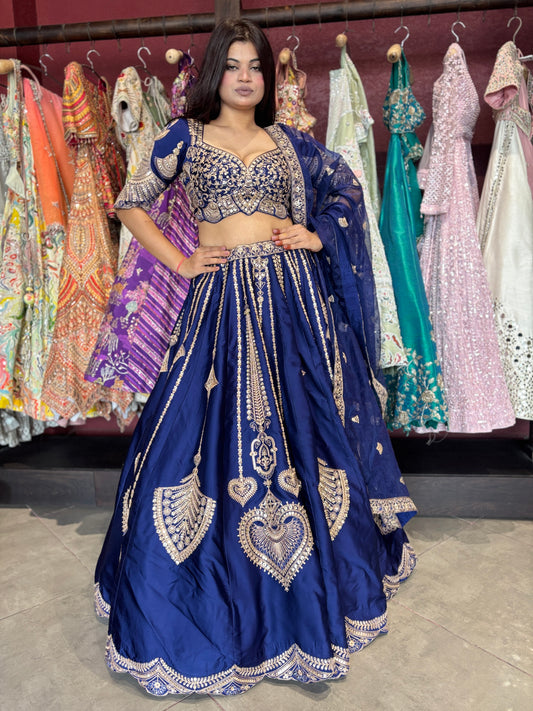 Designer Embroidered Lehenga Choli with Dupatta Bridal & Wedding Wear
