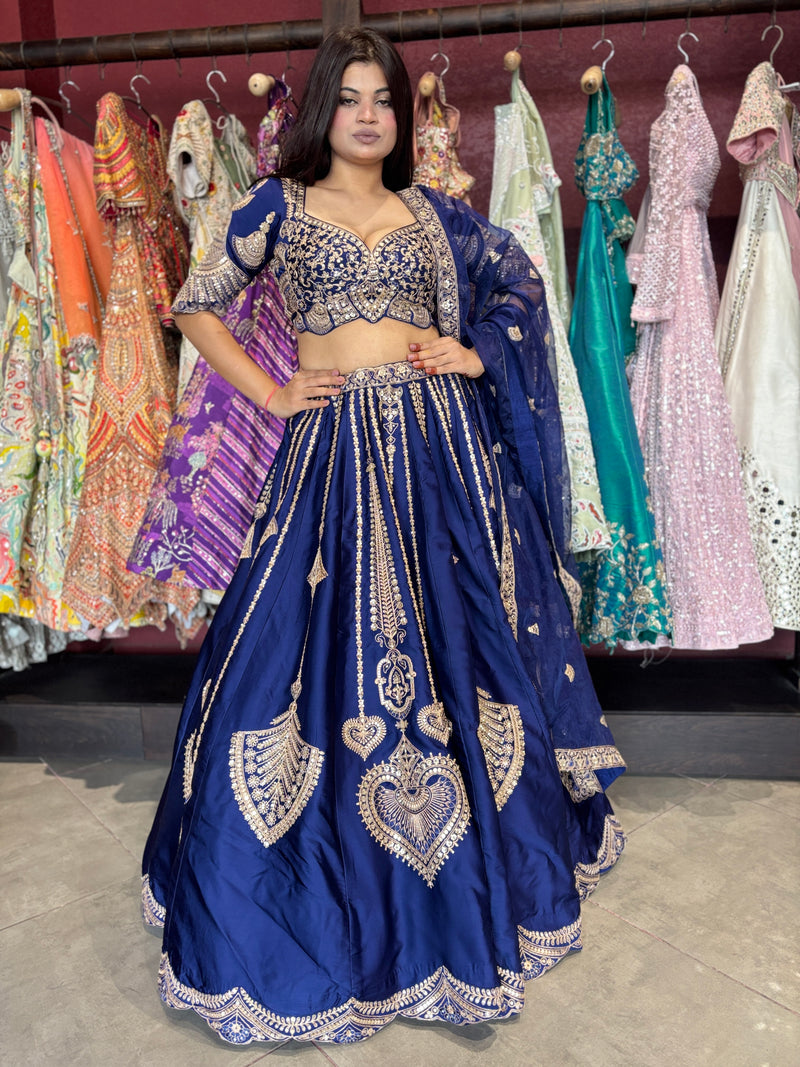 Designer Embroidered Lehenga Choli with Dupatta Bridal & Wedding Wear