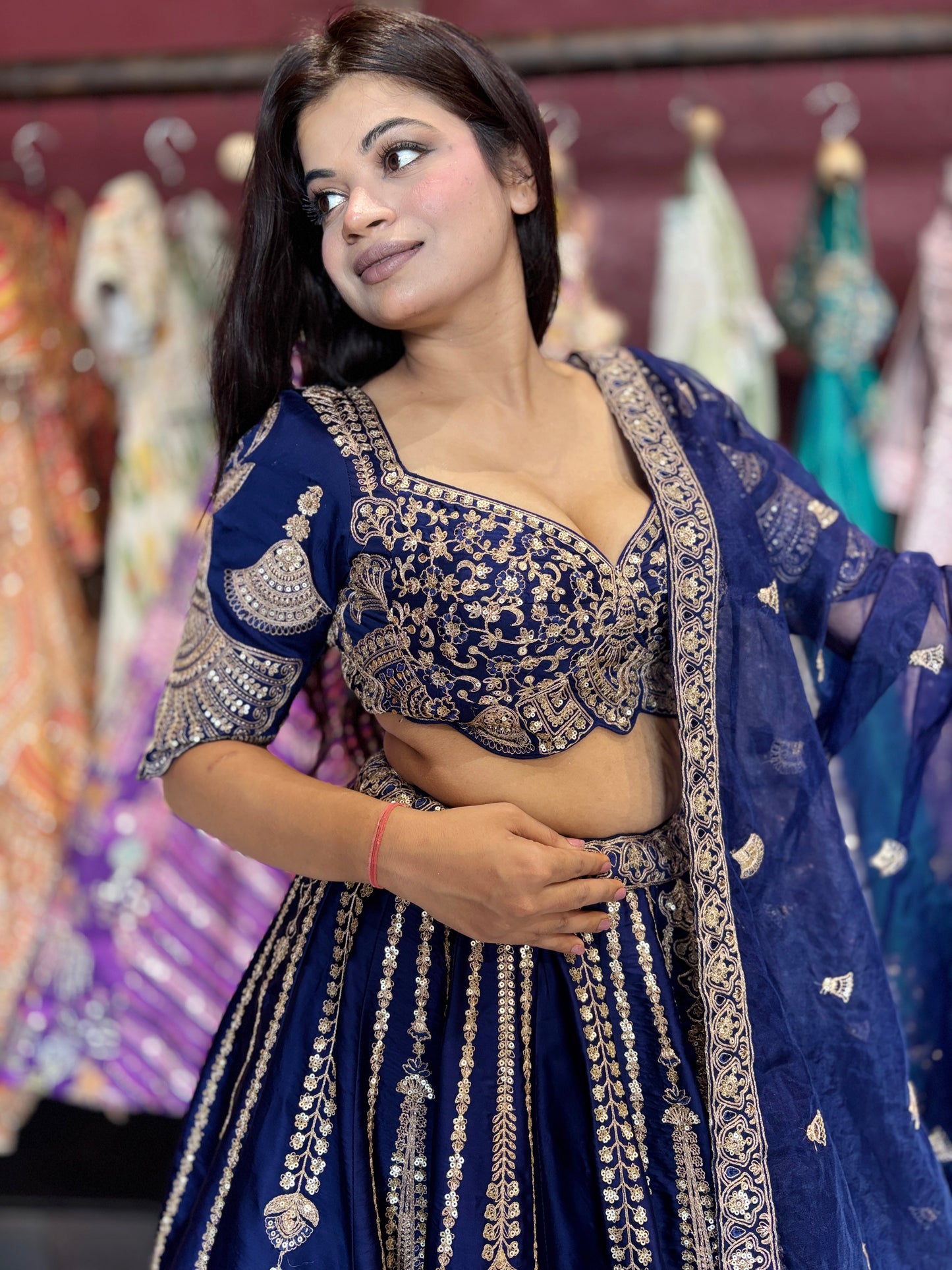 Designer Embroidered Lehenga Choli with Dupatta Bridal & Wedding Wear