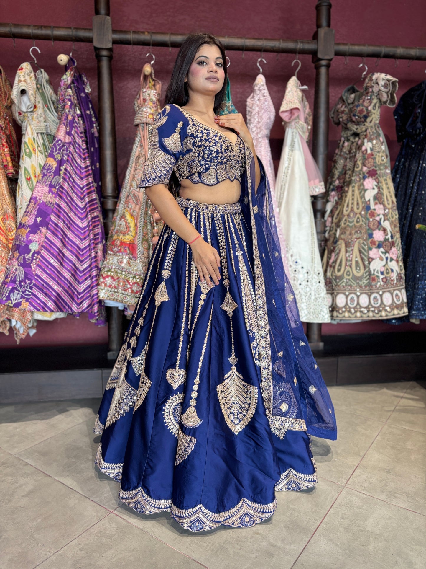 Designer Embroidered Lehenga Choli with Dupatta Bridal & Wedding Wear