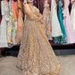 Luxury Champagne Gold Lehenga with Heavy Sequin Embroidery