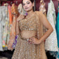 Luxury Champagne Gold Lehenga with Heavy Sequin Embroidery