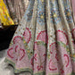 Pastel Pink & Powder Blue Heavy Embroidered Lehenga Set with Dupatta